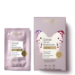 Farfalla SOS anti-fatigue face mask, tray Cistrose 岩玫瑰急救補濕臉膜 7ml x 10