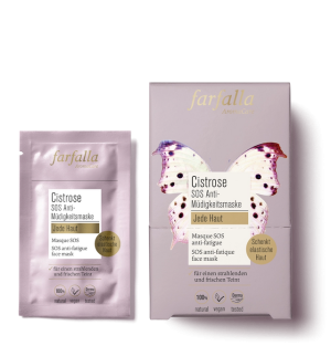Farfalla SOS anti-fatigue face mask, tray Cistrose 岩玫瑰急救補濕臉膜 7ml x 10
