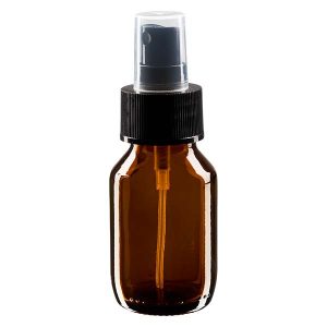 醫療級啡色玻璃樽連噴嘴 3個裝
