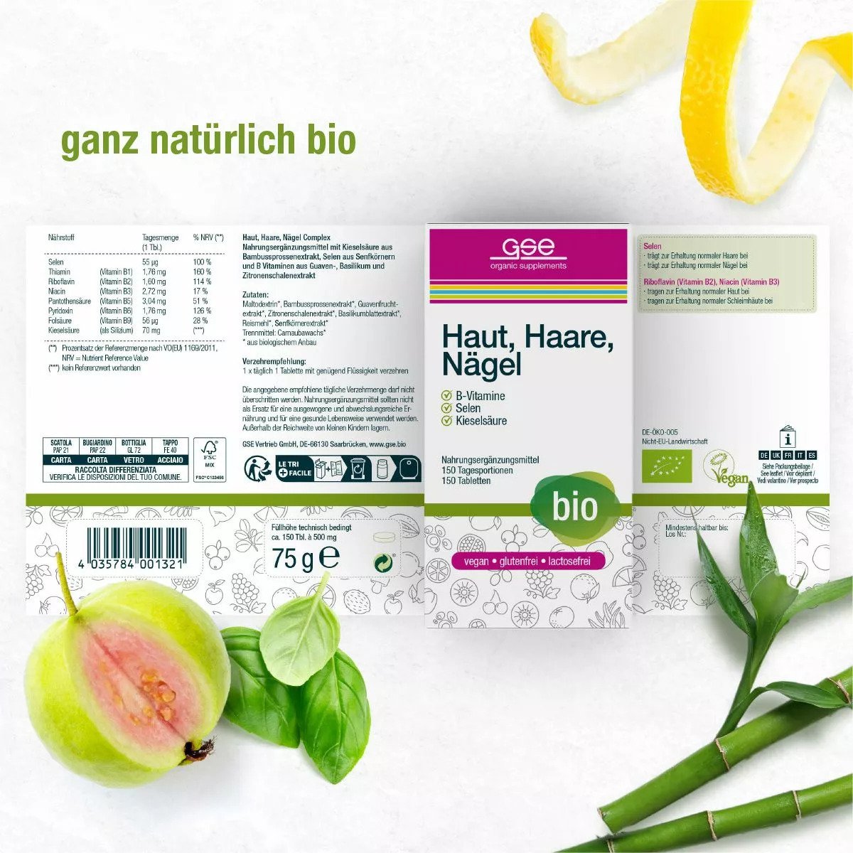 GSE Haut, Haare, Nägel Complex (Bio) 150粒:圖片 2