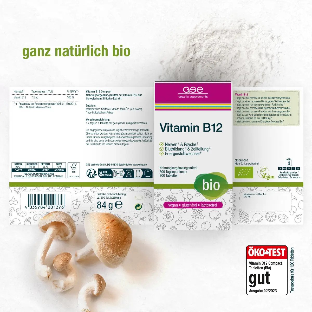 GSE Vitamin B Complex 維生素 B12 300粒:圖片 2