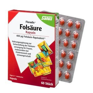Salus Floradix®, Folic acid capsules 60粒
