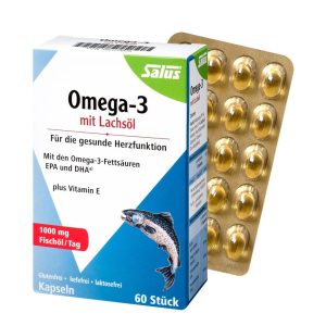 Salus Omega-3 capsules with salmon oil, Omega-3 膠囊 60粒