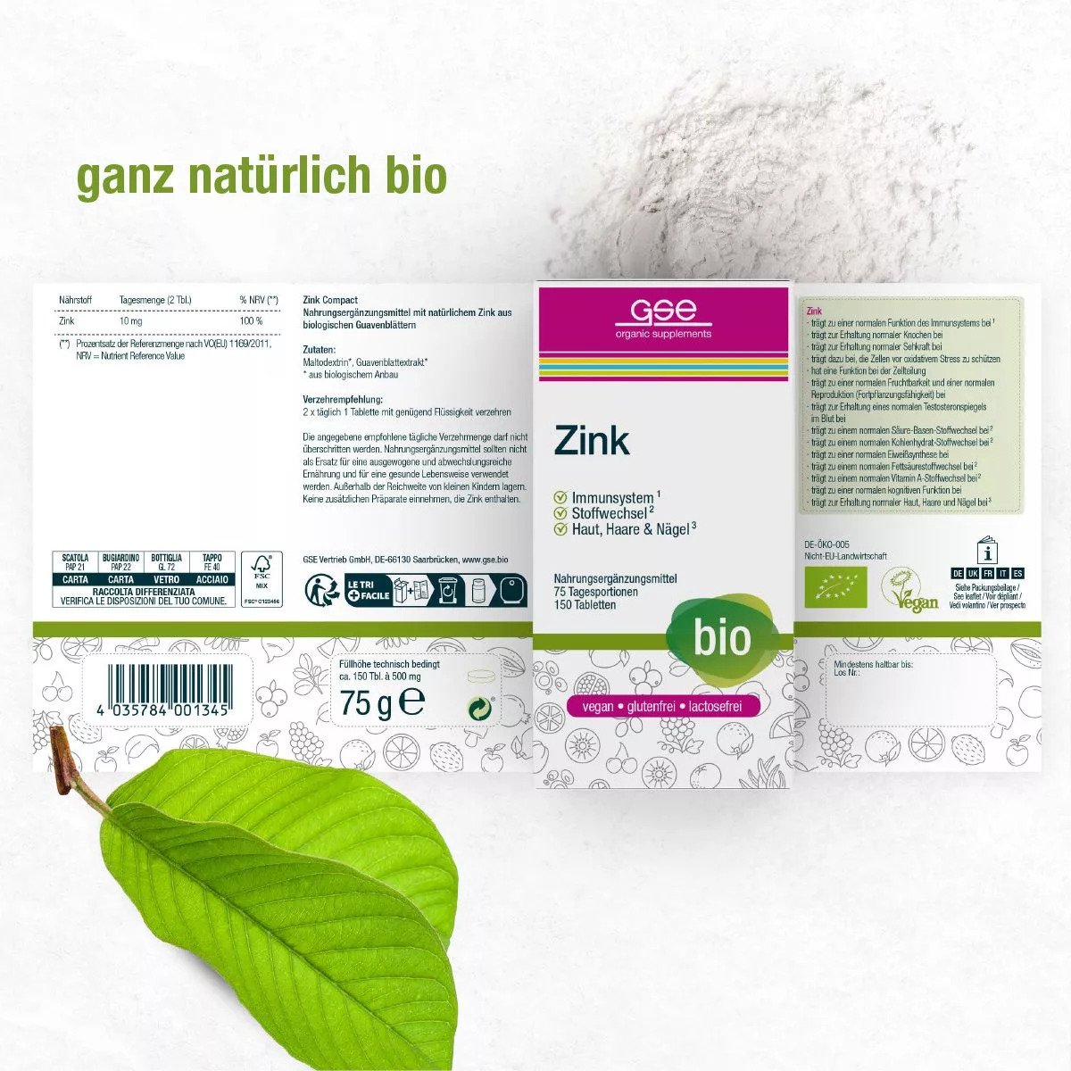 GSE Zink Compact (Bio) 鋅 (有機):圖片 2