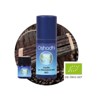 Oshadhi Organic Vanille oil 5x Alcohol extract香草油 5 倍酒精萃取物 歐盟有機認證5ml