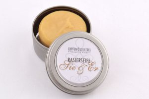 Jophiel Sie & Er 有機天然剃鬚皂連盒 90g with Matel case
