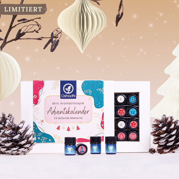 Oshadhi Mini Aromatherapy Advent Calendar Ivory 迷你芳香療法聖誕倒數月曆|24款精油