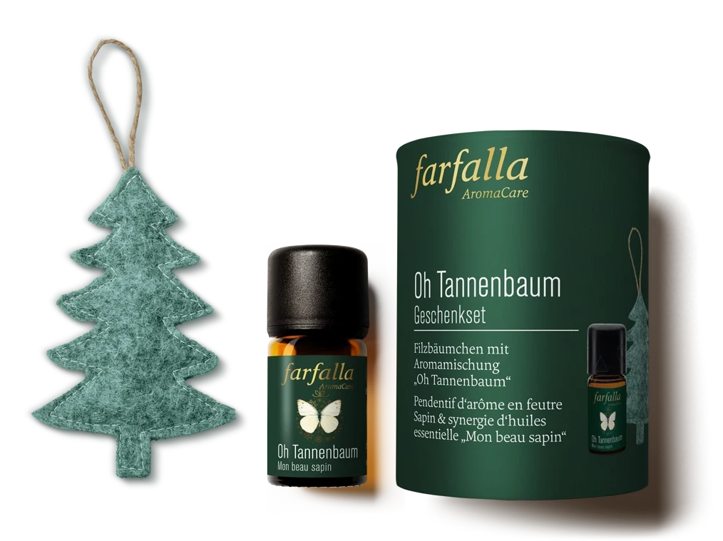 Farfalla Oh Tannenbaum 聖誕樹天然香薰禮盒|精油 5ml+毛氈香薰吊飾