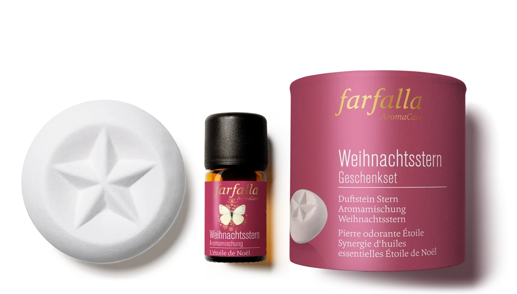 Farfalla Weihnachtsstern 聖誕星天然香薰禮盒|精油 5ml+星形香薰石